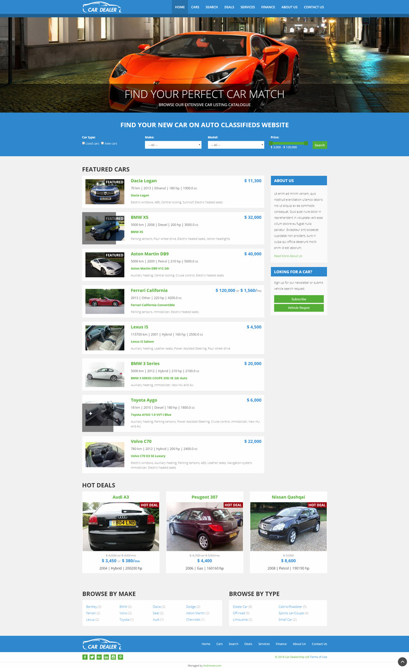 Car Dealer Website Template 1