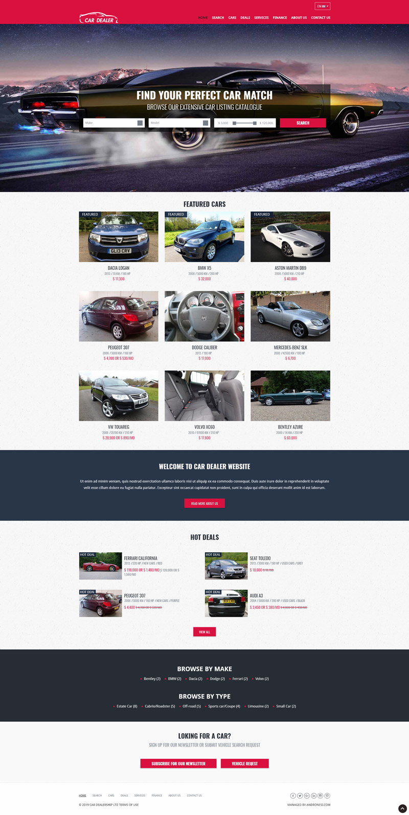 Car Dealer Website Template 4