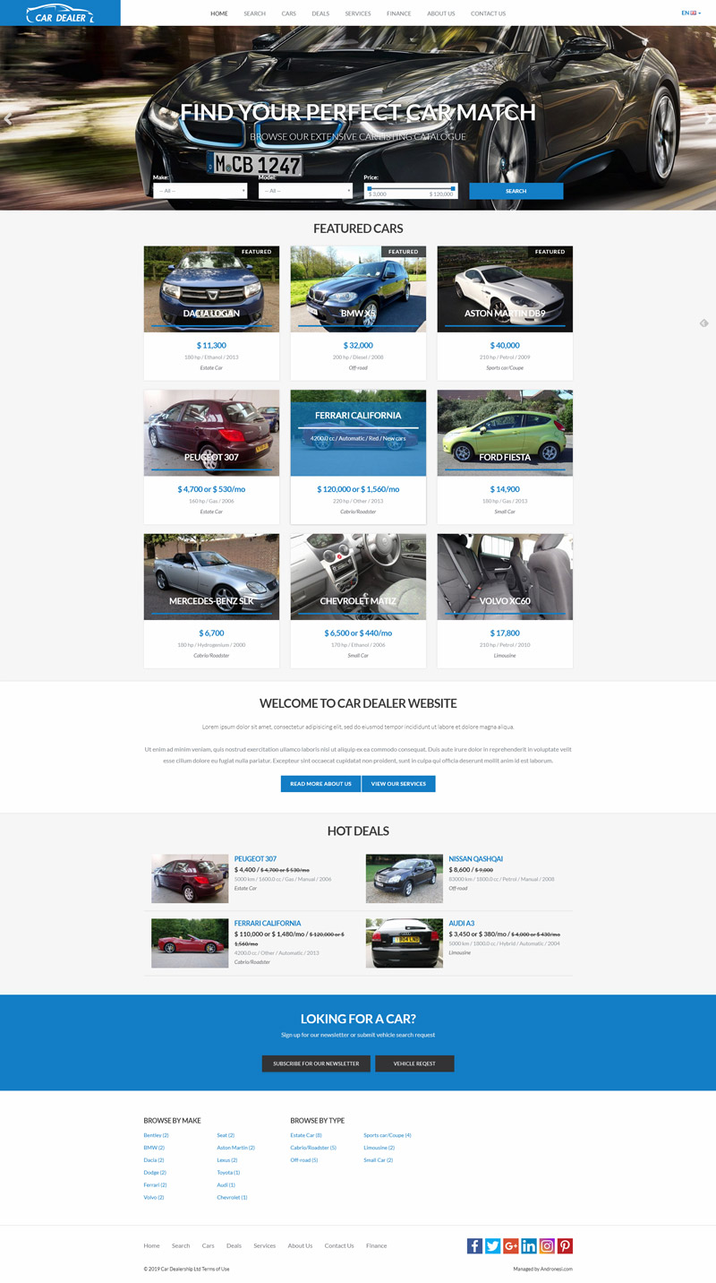 Car Dealer Website Template 5
