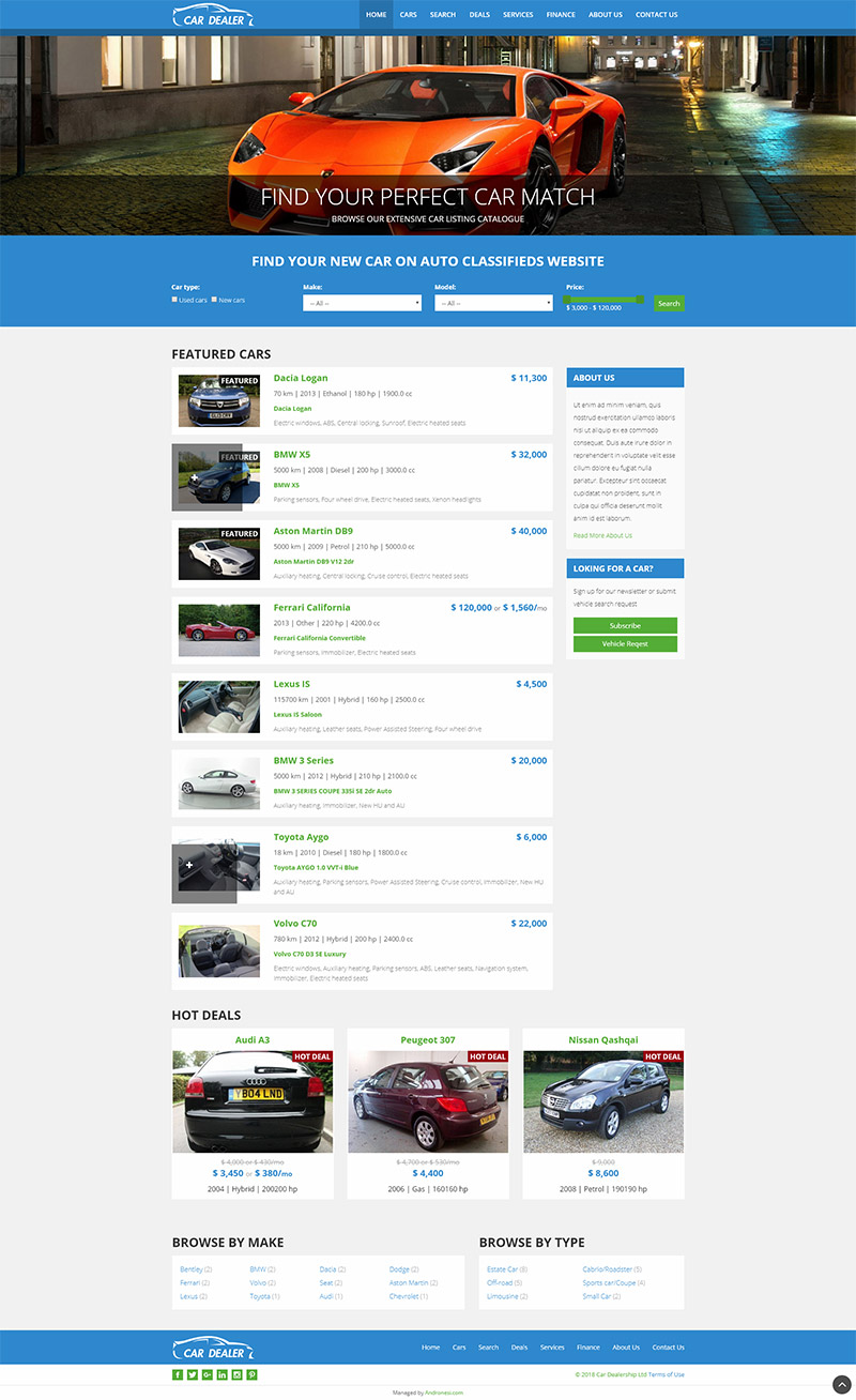 Car Dealer Website