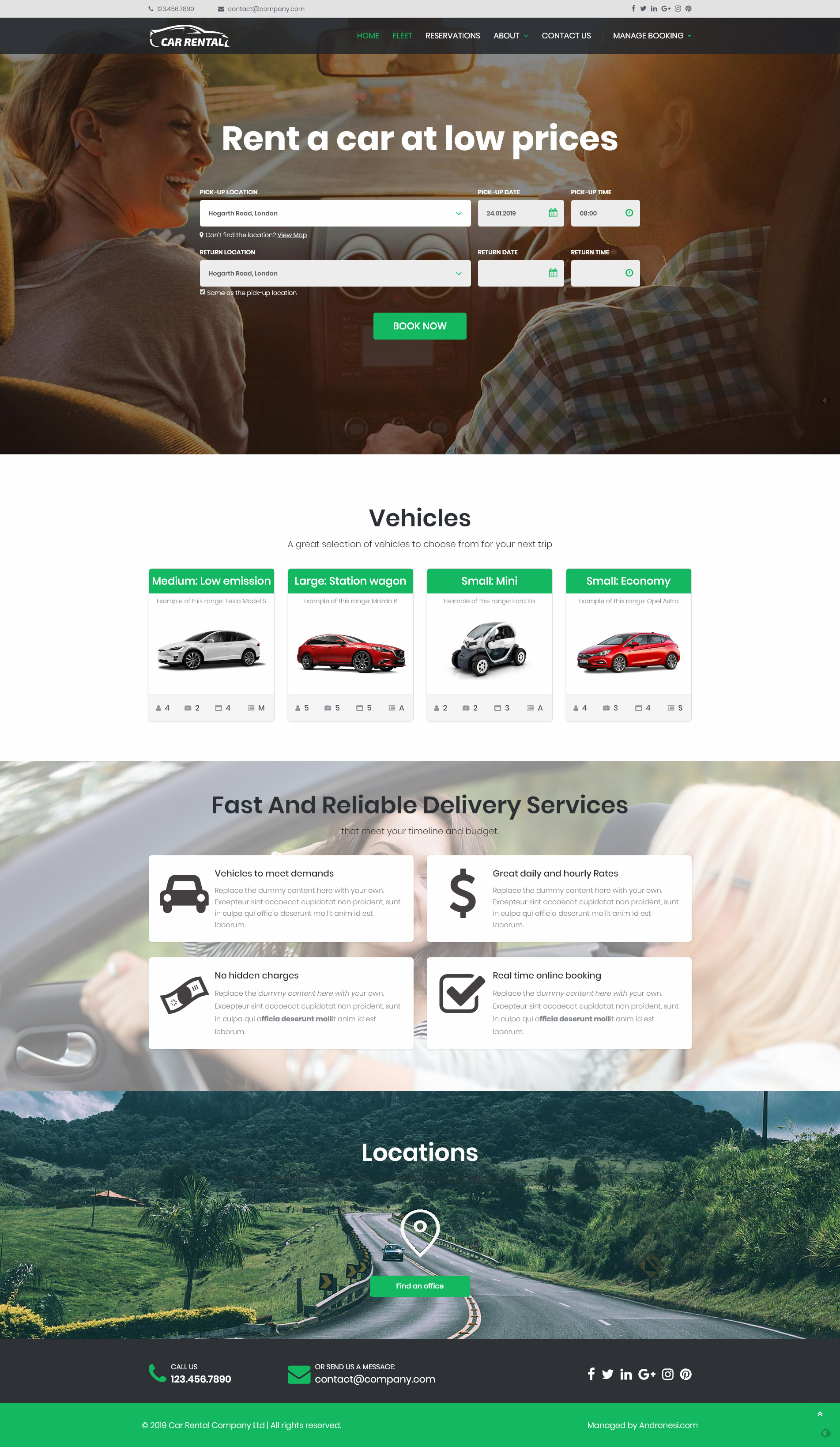 Car Rental Website Template 6