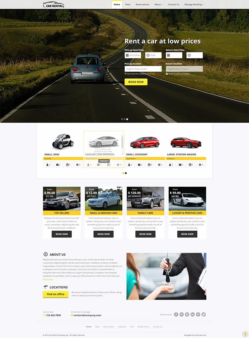 Car Rental Website